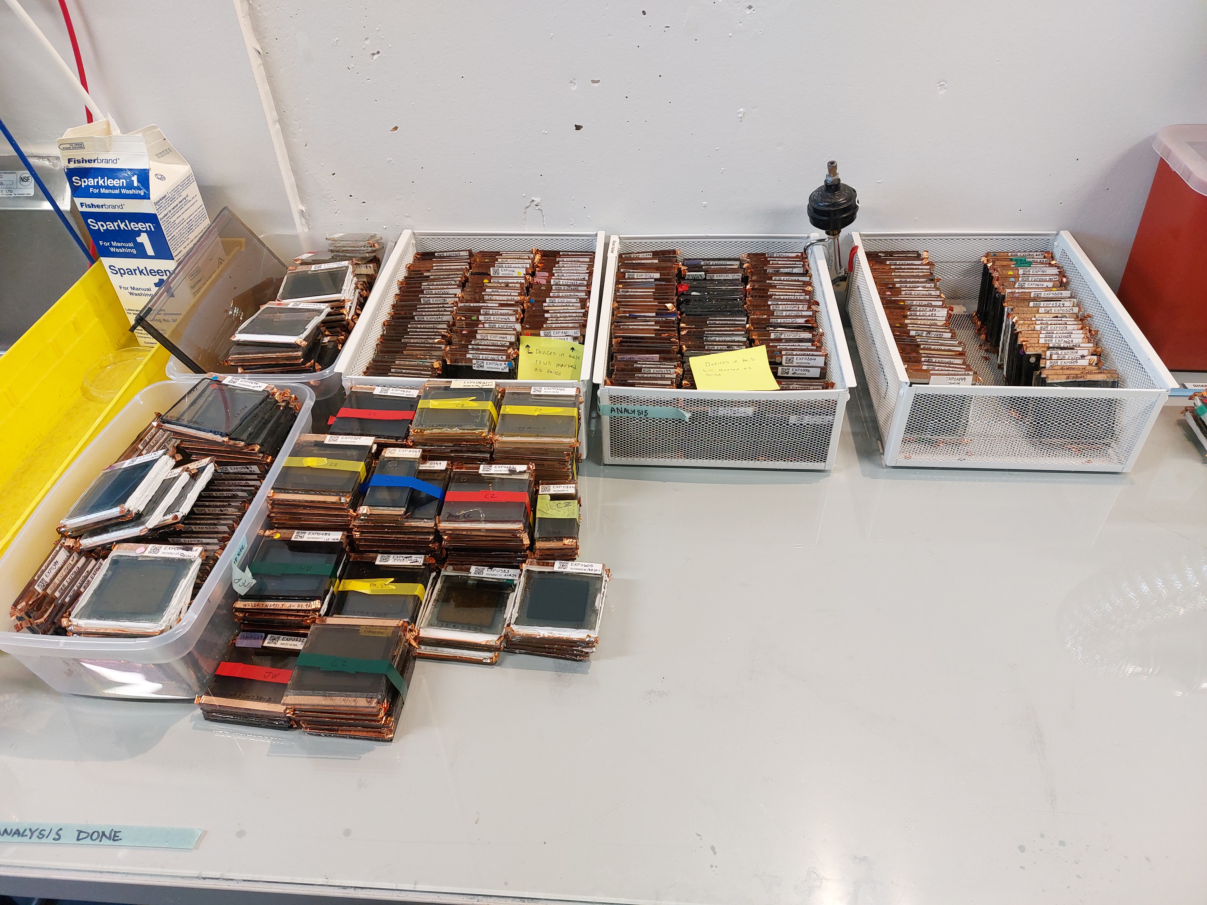 Devices after failure analysis